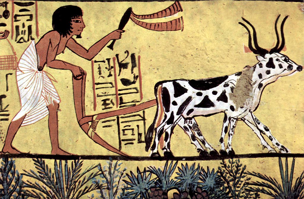 Domaine public. Wikimedia / The Yorck Project, 2002 - Peinture murale dans la chambre funéraire de Sennedjem, Thèbes. Peinture murale dans la chambre funéraire de Sennedjem, Thèbes
