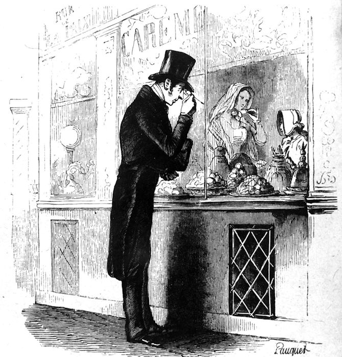 AL017-15 Préparation - Vitrine pâtisserie Marie-Antoine Careme Paris 1835