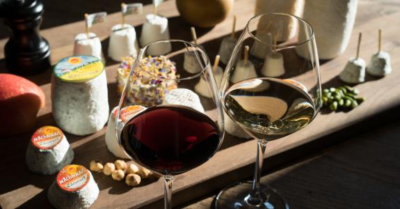 Epicureans marvel at the right combination of cheese and wine.