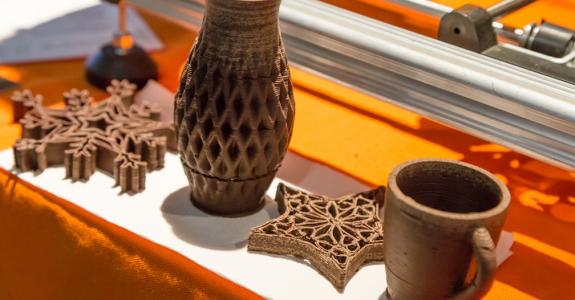 Le chocolat se prête particulièrement bien à l’impression 3D.