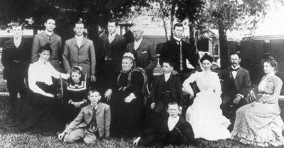 La famille Seppelt au 19e siècle. Au centre, Benno et son épouse Sophie